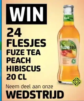 BelBev 24 flesjes fuze tea peach hibiscus aanbieding