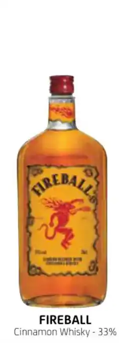 BelBev Fireball cinnamon whisky 33% aanbieding