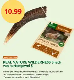 Maxi Zoo Real nature wilderness snack van hertengewei S aanbieding