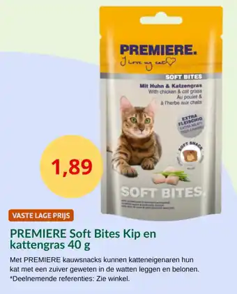 Maxi Zoo Premiere soft bites kip en kattengras aanbieding