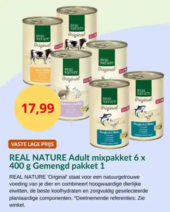 Maxi Zoo Real nature adult mixpakket gemengd pakket 1 aanbieding