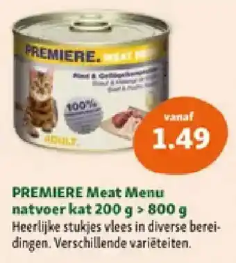 Maxi Zoo Premiere meat menu natvoer kat aanbieding