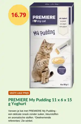 Maxi Zoo Premiere my pudding yoghurt aanbieding