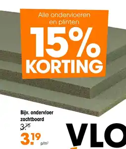 Kwantum Ondervloer Zachtboard aanbieding