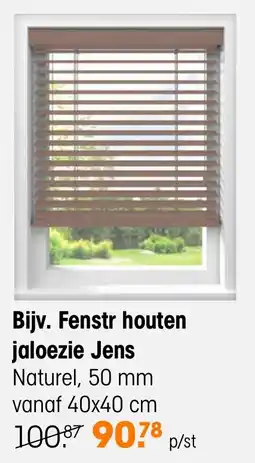 Kwantum Fenstr houten jaloezie Jens aanbieding