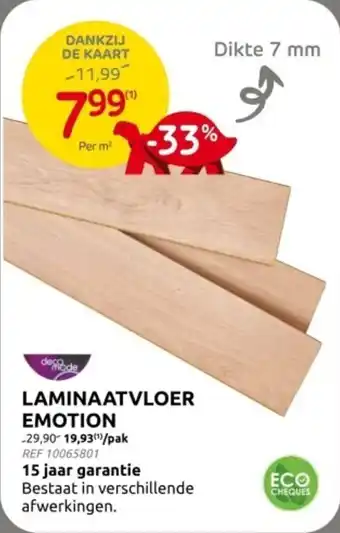 Brico Laminaatvloer emotion aanbieding