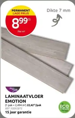 Brico Laminaatvloer emotion aanbieding