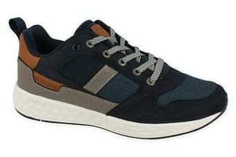 Berca Shoes Bm Footwear Sneaker Laag Heren - Blauw aanbieding