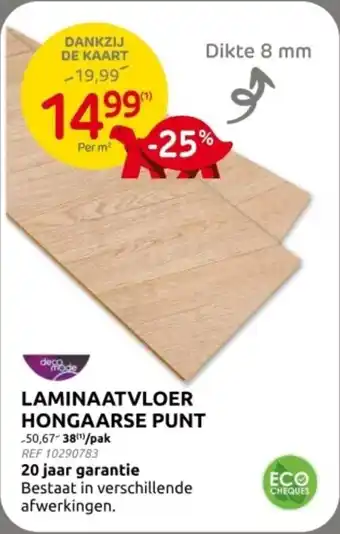 Brico Laminaatvloer hongaarse punt aanbieding