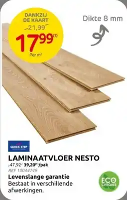 Brico Laminaatvloer Nesto aanbieding