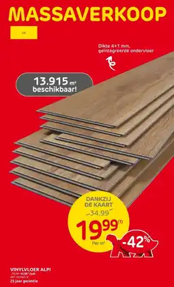 Brico Vinylvloer alpi aanbieding