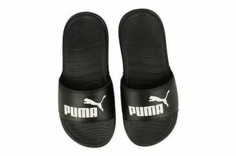 Berca Shoes Puma Slipper Jongens Maat 37/39 Popcat Jr - Zwart aanbieding