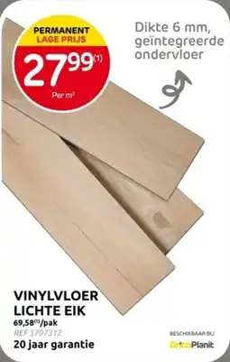 Brico Vinylvloer lichte eik aanbieding