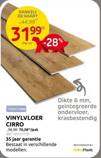 Brico Vinylvloer Cirro aanbieding