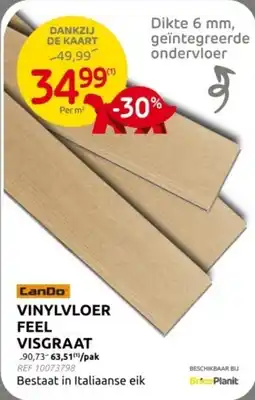 Brico Vinylvloer Feel Visgraat aanbieding