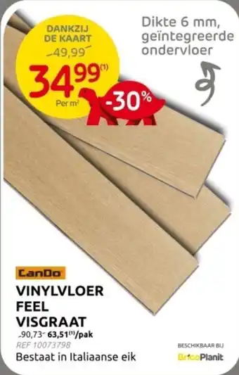 Brico Vinylvloer Feel Visgraat aanbieding