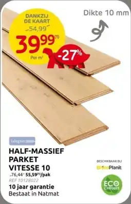 Brico Half massief parket vitesse 10 aanbieding