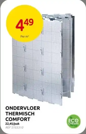 Brico Ondervloer thermisch comfort aanbieding