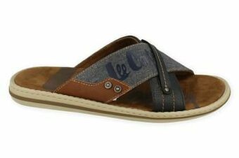 Berca Shoes Lee Cooper Slipper Heren - Blauw aanbieding