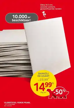 Brico Vloertegel Feroe Pearl aanbieding