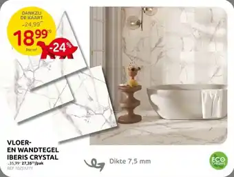 Brico Vloer en Wandtegel Iberis Crystal aanbieding