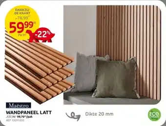 Brico Maëstro Wandpaneel Latt aanbieding