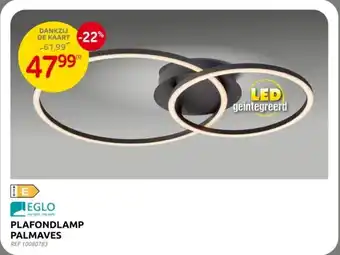 Brico Plafondlamp Palmaves aanbieding