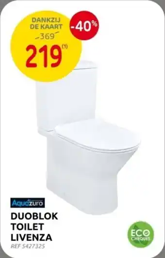 Brico Aquazuro Duoblok Toilet Livenza aanbieding