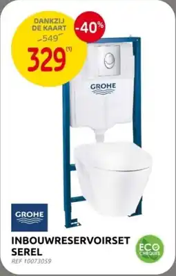 Brico Grohe Inbouwreservoirset Serel aanbieding