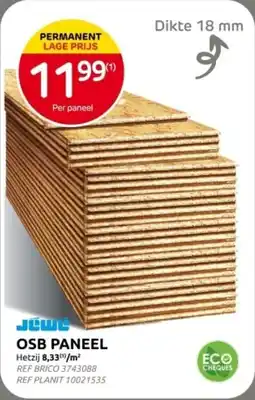 Brico OSB Paneel aanbieding