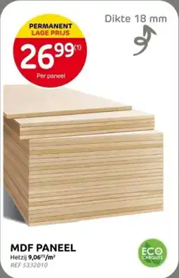 Brico MDF Paneel aanbieding