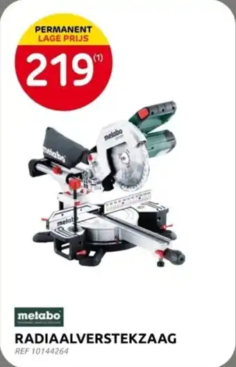 Brico Metabo Radiaalverstekzaag aanbieding