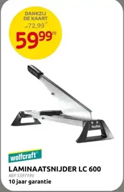 Brico Wolfcraft Laminaatsnijder LC 600 aanbieding