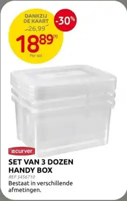 Brico Curver Set van 3 Dozen Handy Box aanbieding