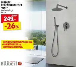 Hubo Allibert Inbouw Regendoucheset Oni aanbieding