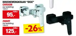 Hubo Dice douchemengkraan chroom aanbieding