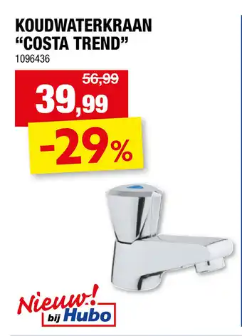 Hubo Costa trend koudwaterkraan aanbieding