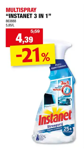 Hubo Instanet 3 in 1 multispray aanbieding