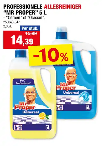 Hubo Mr proper professionele allesreiniger aanbieding