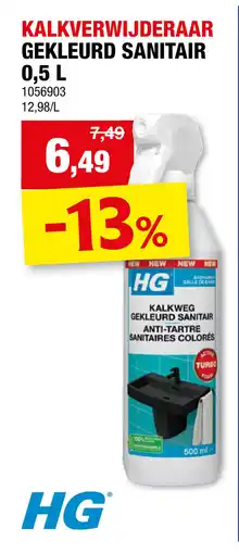 Hubo Kalkverwijderaar gekleurd sanitair aanbieding