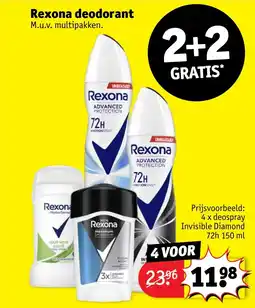 Kruidvat Rexona deodorant aanbieding