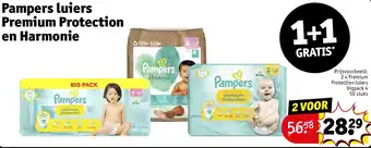 Kruidvat Pampers luiers premium protection en harmonie aanbieding