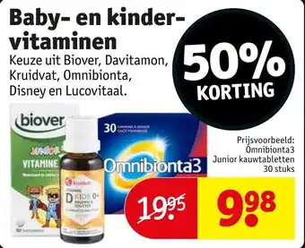 Kruidvat Baby en kinder vitaminen aanbieding