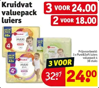 Kruidvat Kruidvat valuepack luiers aanbieding