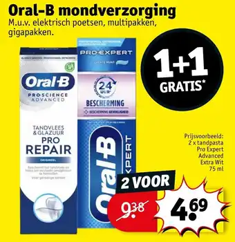 Kruidvat Oral-B mondverzorging aanbieding