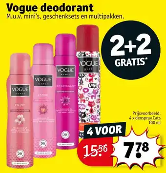 Kruidvat Vogue deodorant aanbieding