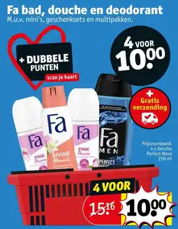 Kruidvat Fa bad douche en deodorant aanbieding