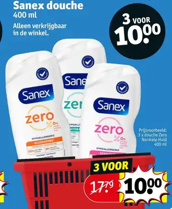 Kruidvat Sanex douche aanbieding