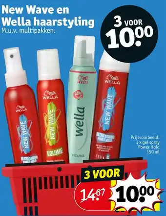 Kruidvat New wave en wella haarstyling aanbieding