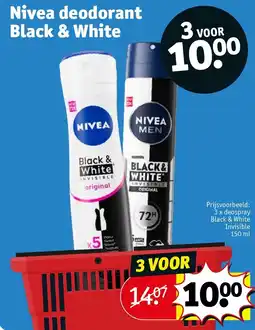 Kruidvat Nivea deodorant black & white aanbieding